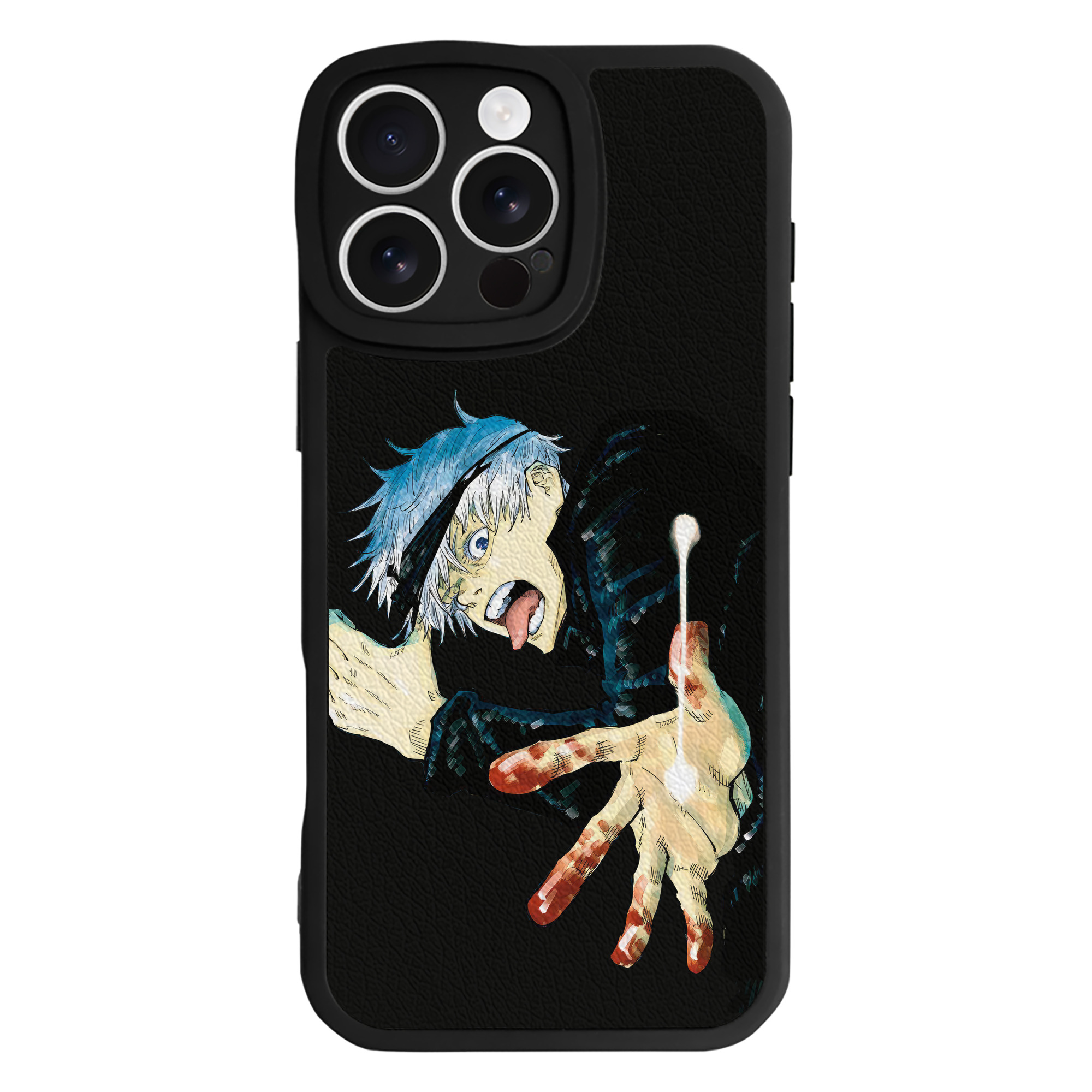 （画像用） 呪術廻戦 Jujutsu Kaisen 【iPhone 16シリーズ対応】シリコンスマホケース（レザー調） 材質：シリコン